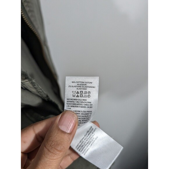 NWT Lucky Brand Jacket Women L Green Hooded Utility Full Zip Military Field - Picture 8 of 8